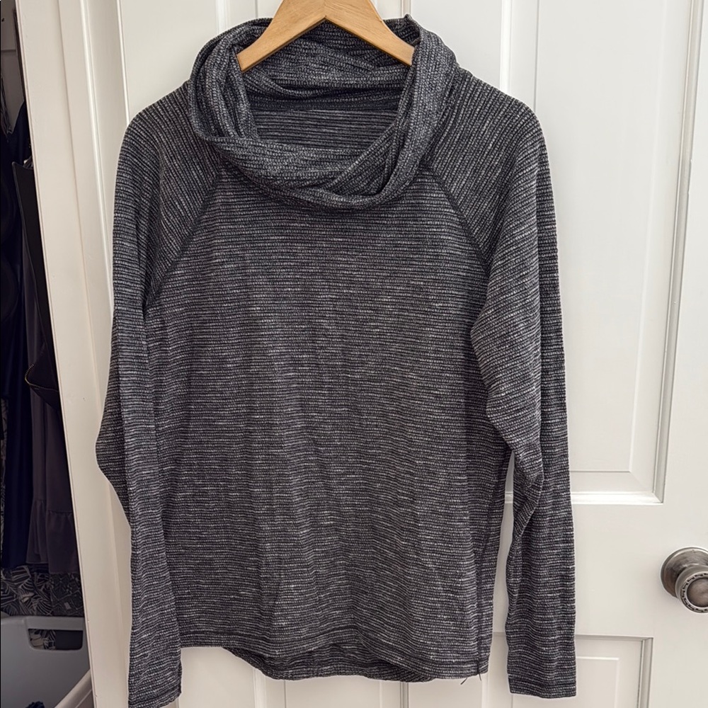 Lululemon Spacedye Gray Cowl Neck Women's Sweater